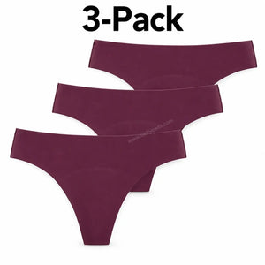 Mid Rise Seamless Period Thongs | ≈1/2 Regular Tampons | OEKO-TEX Certified | Free Wet Bag & Laundry Bag