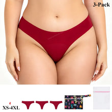 Load image into Gallery viewer, Mid Rise Seamless Period Thongs | ≈1/2 Regular Tampons | OEKO-TEX Certified | Free Wet Bag &amp; Laundry Bag
