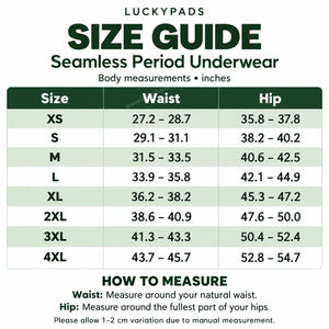 High Waisted Seamless Period Brief | ≈5 Regular Tampons | OEKO-TEX Certified | Free Wet Bag & Laundry Bag