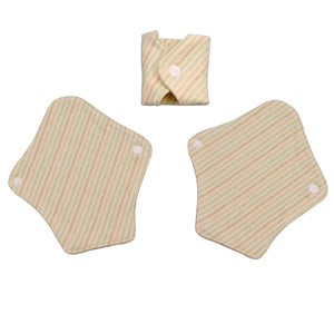 Top layer and waterproof PUL layer of Luckypads washable panty liners