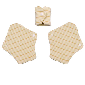 Top layer and waterproof PUL layer of Luckypads washable panty liners