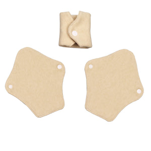 Top layer and waterproof PUL layer of Luckypads washable panty liners