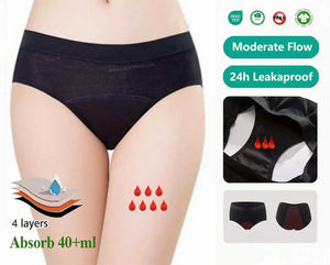 Front View of  luckypads bamboo period underwear