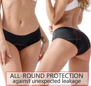 Back View of luckypads bamboo period underwear