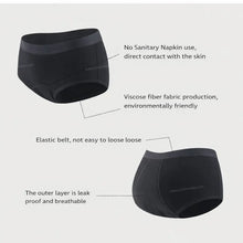 Load image into Gallery viewer, 3-pair Bamboo Viscose Period Underwear - Brief - Moderate Flow
