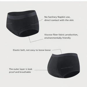3-pair Bamboo Viscose Period Underwear - Brief - Moderate Flow