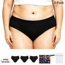 Load image into Gallery viewer, Mid Rise Period Brief | ≈4 Regular Tampons | OEKO-TEX Certified | Free Wet Bag &amp; Laundry Bag
