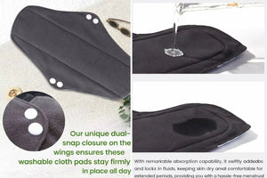 details of luckypads bamboo sanitary pads