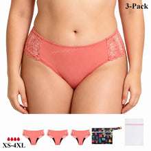 Load image into Gallery viewer, Lace Period Brief | ≈4 Regular Tampons | OEKO-TEX Certified | Free Wet Bag &amp; Laundry Bag
