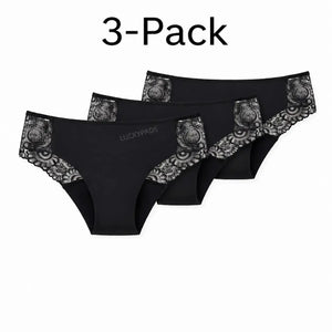 Lace Period Brief | ≈4 Regular Tampons | OEKO-TEX Certified | Free Wet Bag & Laundry Bag