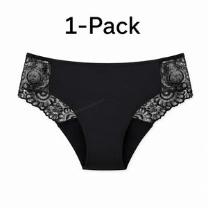 Lace Period Brief | ≈4 Regular Tampons | OEKO-TEX Certified | Free Wet Bag & Laundry Bag