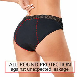 Back View of luckypads detachable period underwear