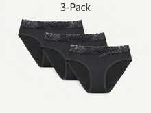 Load image into Gallery viewer, Detachable Lace Period Brief | ≈4 Regular Tampons | OEKO-TEX Certified | Free Wet Bag &amp; Laundry Bag

