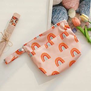 Double Zipper Carry Bag 10.24*8.66*1.97 Inches(26*22*5CM)