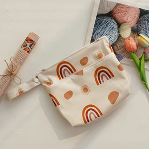 Double Zipper Carry Bag 10.24*8.66*1.97 Inches(26*22*5CM)