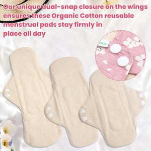 First Period Starter Kit for Teens | 2 Period Underwear, 3 Organic Cotton Reusable Pads & FREE Accessories