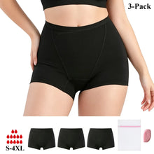 Load image into Gallery viewer, Front View of luckypads heavy flow period panties, Black
