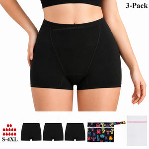 High Waisted Period Boxer | ≈12 Regular Tampons | OEKO-TEX Certified | Free Wet Bag & Laundry Bag