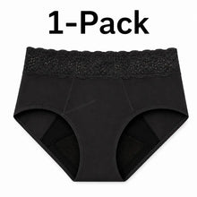 Load image into Gallery viewer, Lace Period Brief | ≈4 Regular Tampons | OEKO-TEX Certified | Free Wet Bag &amp; Laundry Bag
