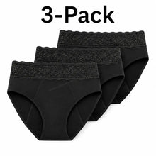 Load image into Gallery viewer, Lace Period Brief | ≈4 Regular Tampons | OEKO-TEX Certified | Free Wet Bag &amp; Laundry Bag
