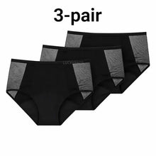 Load image into Gallery viewer, 3-pair luckypads ladies period pants, Black
