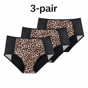 3-pair luckypads ladies period pants, Animal
