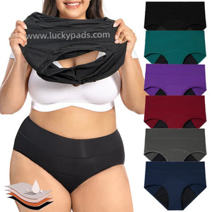 Front View of luckypads period briefs