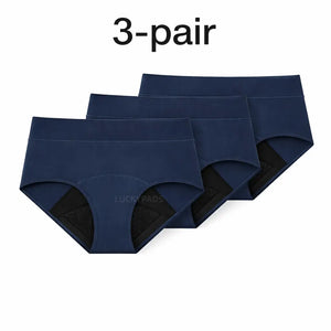 3-pair luckypads period briefs,Blue