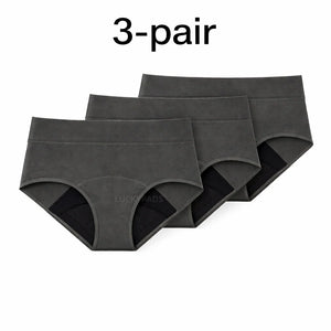 3-pair luckypads period briefs,Gray