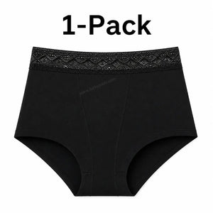 High Waisted Lace Period Boxer | ≈4 Regular Tampons | OEKO-TEX Certified | Free Wet Bag & Laundry Bag