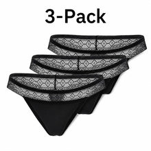 Load image into Gallery viewer, 3-Pack Lace Period Thong–OEKO-TEX Certified(FREE Stain-Removal Soap &amp; Laundry Bag)
