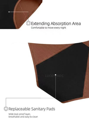 details of luckypads period underwear for teens, Broze