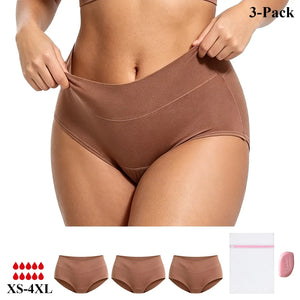 Front View of luckypads period underwear for teens, Broze