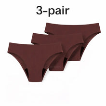 Load image into Gallery viewer, 3-pair luckypads period underwear for women, Brown
