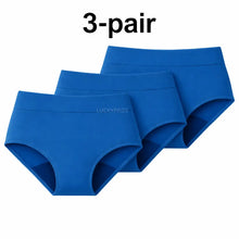 Load image into Gallery viewer, 3-pair luckypads reusable menstrual panties, Blue
