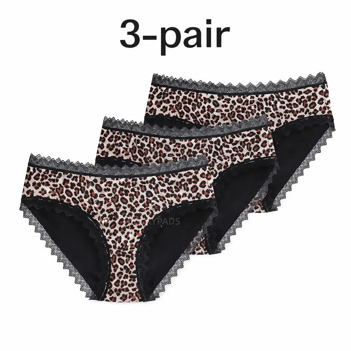3-pair luckypads reusable period underwear