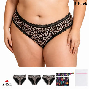 Lace Period Brief | ≈2 Regular Tampons | OEKO-TEX Certified | Free Wet Bag & Laundry Bag