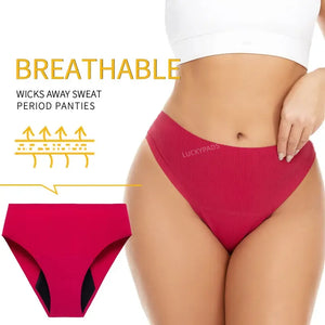 3-pair Seamless Absorbent Period and Bladder Leak Underwear - Brief - Moderate Flow