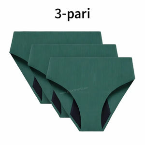 3-pair Seamless Absorbent Period and Bladder Leak Underwear - Brief - Moderate Flow