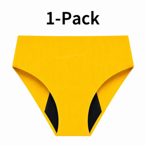 3-Pack High Waisted Seamless Period Brief–50ml Absorbency | OEKO-TEX Certified(FREE Stain-Removal Soap & Laundry Bag)