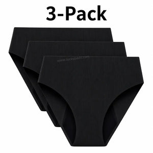 3-Pack High Waisted Seamless Period Brief–50ml Absorbency | OEKO-TEX Certified(FREE Stain-Removal Soap & Laundry Bag)