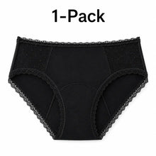 Load image into Gallery viewer, Lace Period Brief | ≈4 Regular Tampons | OEKO-TEX Certified | Free Wet Bag &amp; Laundry Bag
