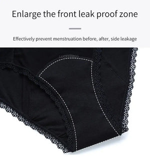 details of luckypads sexy period underwear, Black