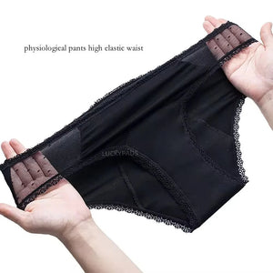 details of luckypads sexy period underwear, Black