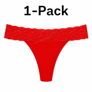 3-Pack Lace Period Thong–30ml Absorbency | OEKO-TEX Certified(FREE Stain-Removal Soap & Laundry Bag)