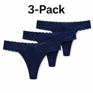 3-Pack Lace Period Thong–30ml Absorbency | OEKO-TEX Certified(FREE Stain-Removal Soap & Laundry Bag)