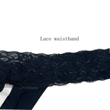 Load image into Gallery viewer, 3-Pair Absorbent Period and Bladder Leak Underwear - Thong - Light/Moderate Flow
