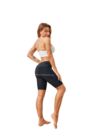Back View of luckypads yoga absorbent underwear