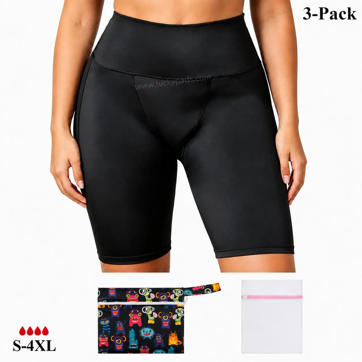 High Waisted Period Yoga Panties | ≈4 Regular Tampons | OEKO-TEX Certified | Free Wet Bag & Laundry Bag