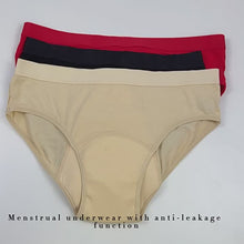 Load and play video in Gallery viewer, 3-pair Bamboo Viscose Period Underwear - Brief - Moderate Flow
